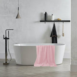 Bath Towel, Oversize Bath Towel, 55×28 Inch Large Microfiber Bath Towels, Soft, Absorbent, and Quick Dry Towels for Bathroom, Pool, Beach, Swim, and Yoga, Large Bathroom Towels for Daily Use 13.4×30 in Pink