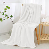 Bath Towel, Oversize Bath Towel, 55×28 Inch Large Microfiber Bath Towels, Soft, Absorbent, and Quick Dry Towels for Bathroom, Pool, Beach, Swim, and Yoga, Large Bathroom Towels for Daily Use 55×28 in White