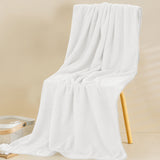 Bath Towel, Oversize Bath Towel, 55×28 Inch Large Microfiber Bath Towels, Soft, Absorbent, and Quick Dry Towels for Bathroom, Pool, Beach, Swim, and Yoga, Large Bathroom Towels for Daily Use 55×28 in White