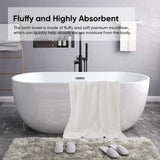 Bath Towel, Oversize Bath Towel, 55×28 Inch Large Microfiber Bath Towels, Soft, Absorbent, and Quick Dry Towels for Bathroom, Pool, Beach, Swim, and Yoga, Large Bathroom Towels for Daily Use 55×28 in White