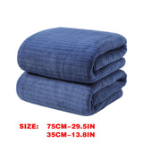Chmadoxn Microfiber Hair Towel Wrap - Quick Dry Curly Hair Wraps for Women Wet Hair, Microfiber Towel for Hair, Hair Drying Towel Wrap, Hair Towels for Women, Hair Turban for Wet Hair (29 ×14 Inch) 4 pc Blue
