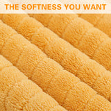 Chmadoxn Microfiber Hair Towel Wrap - Quick Dry Curly Hair Wraps for Women Wet Hair, Microfiber Towel for Hair, Hair Drying Towel Wrap, Hair Towels for Women, Hair Turban for Wet Hair (29 ×14 Inch) 4 pc Yellow
