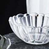 Luxshiny Transparent Acrylic Lotus Bowl - Lightweight Serving Bowl for Salad, Fruits, Desserts, Ideal for Parties, Gatherings, and Everyday Use 13.2*13.2*5.2cm As Shown
