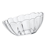 Luxshiny Transparent Acrylic Lotus Bowl - Lightweight Serving Bowl for Salad, Fruits, Desserts, Ideal for Parties, Gatherings, and Everyday Use 13.2*13.2*5.2cm As Shown