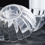 Luxshiny Transparent Acrylic Lotus Bowl - Lightweight Serving Bowl for Salad, Fruits, Desserts, Ideal for Parties, Gatherings, and Everyday Use 13.2*13.2*5.2cm As Shown