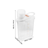 Worgeous Laundry Powder Detergent Container Transparent Laundry Detergent Dispenser Jar