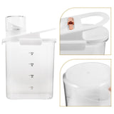 Worgeous Laundry Powder Detergent Container Transparent Laundry Detergent Dispenser Jar