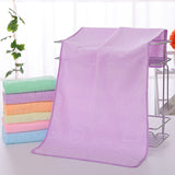 AYktou Bath Towels 3 Pack Cotton Bathroom Set,Contains a Bath Towels 28*56",a Hand Towels 12*12",a Face Towels 12*28",Soft Compact & Lightweight,for Gym Camp Beach and Daily Use Purple