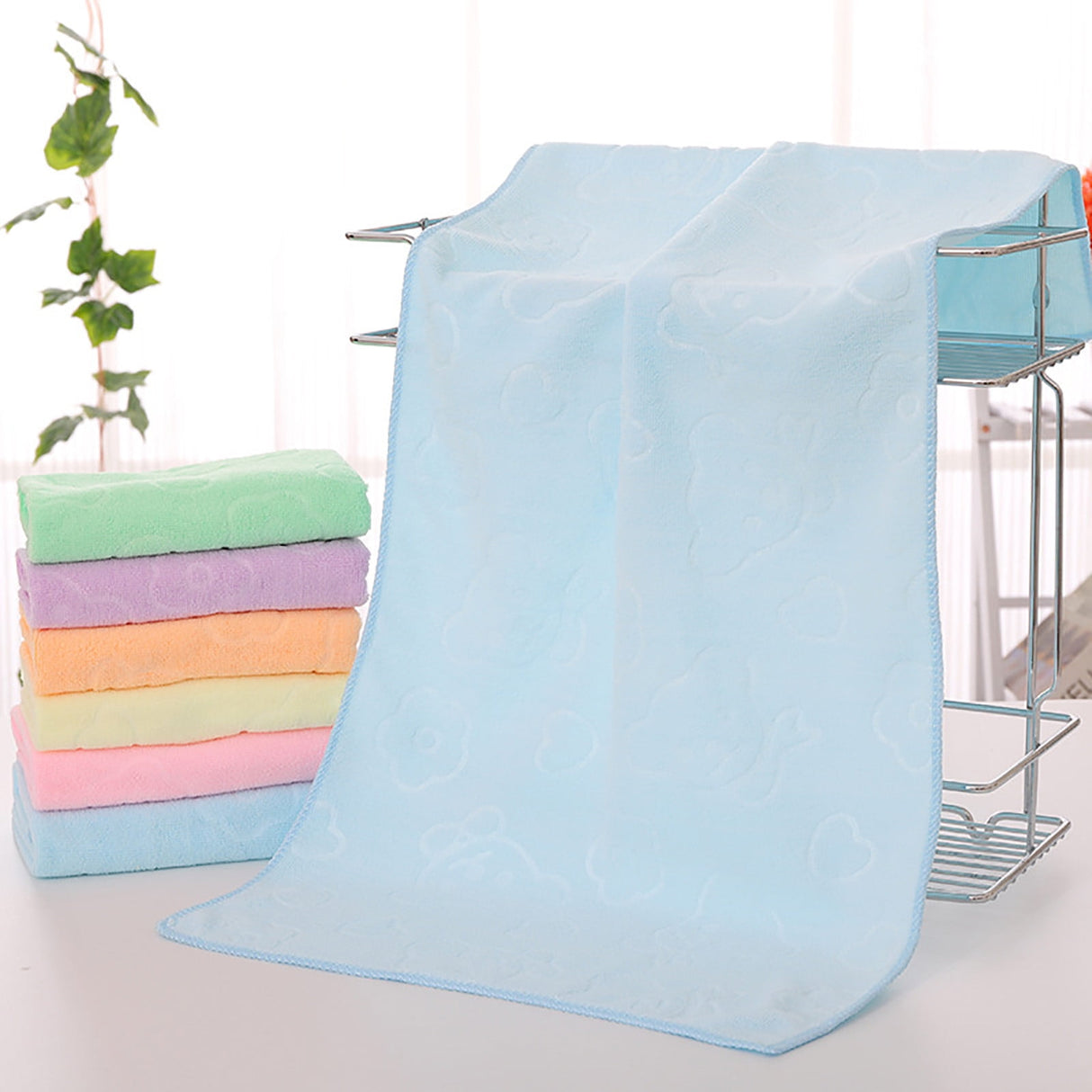 AYktou Bath Towels 3 Pack Cotton Bathroom Set,Contains a Bath Towels 28*56",a Hand Towels 12*12",a Face Towels 12*28",Soft Compact & Lightweight,for Gym Camp Beach and Daily Use Purple