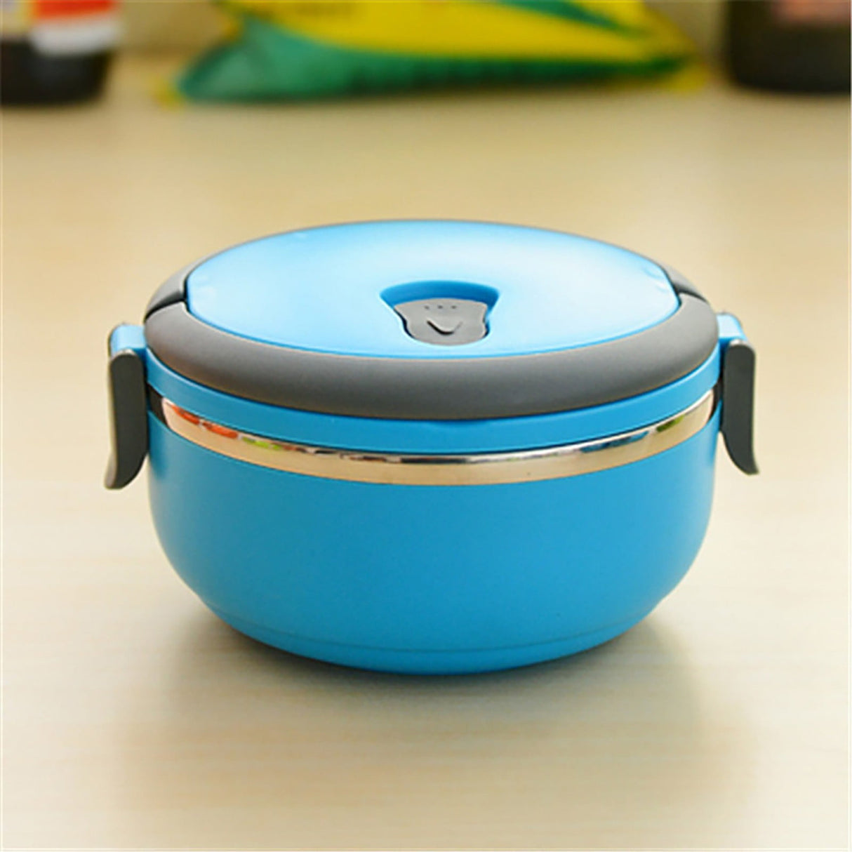 Darzheoy Lunch Box Containers for Hot Food, Portable Lunch Box Stainless Steel Insulated Food Storage Container for Outdoor Camping Picnic Blue