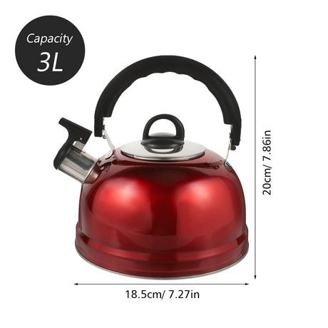HOOWIFFY Whistling 1Pack 9.1In Tea Kettles Stovetop Whistling