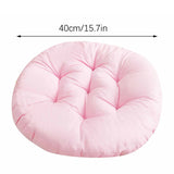 Darzheoy Round Seat Cushion Chair Pads for Kitchen Dining Chairs, Soft Comfort Chair Mat Pillow Cushions for Office Desk Living Room 16 Brown