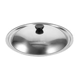 HOOWIFFY Stainless Steel Pot Lid for Kitchen Easy Clean Universal Pan Cover with Sturdy Handle 11.8 Inches Silver