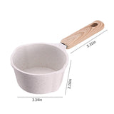 Chmadoxn Kitchen Supplies Saucepan Nonstick Pan Small Soup Pots for Cooking, Milk Pot Compatible for All Stoves, Milk Pan with Removeable Handle, Oven& Dishwasher Safe 3.34×2.16 in Black