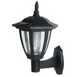 Darzheoy Solar Powered Wall Lanterns Outdoor, Dusk to Dawn Motion Sensor LED Sconce Lights Waterproof, Exterior Front Porch Security Lamps for Wall Mount Patio Fence Cold White Black