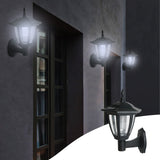 Darzheoy Solar Powered Wall Lanterns Outdoor, Dusk to Dawn Motion Sensor LED Sconce Lights Waterproof, Exterior Front Porch Security Lamps for Wall Mount Patio Fence Cold White Black