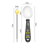 Chmadoxn Kitchen Scale Spoon Gram Measuring Spoon, 500g/0.1g Cute Digital Weight Scale Spoon Milligram Measuring Scoop Grams Electronic Measuring Cup for Portioning Tea, Flour, Spices As Show A