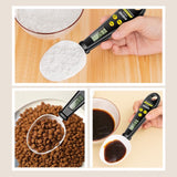 Chmadoxn Kitchen Scale Spoon Gram Measuring Spoon, 500g/0.1g Cute Digital Weight Scale Spoon Milligram Measuring Scoop Grams Electronic Measuring Cup for Portioning Tea, Flour, Spices As Show A