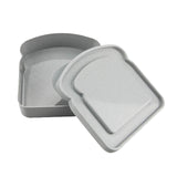 Darzheoy Sandwich Containers, Reusable Sandwich Box Container, Sandwich Holder Bread Container for Adults, BPA Free, Microwave & Dishwasher Safe, Office, Camping Gray