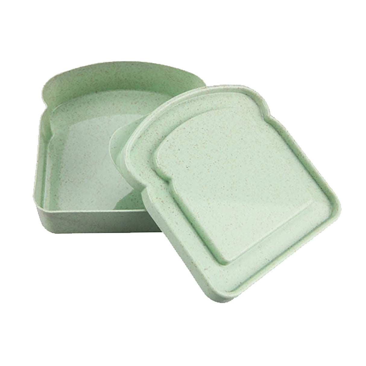 Darzheoy Sandwich Containers, Reusable Sandwich Box Container, Sandwich Holder Bread Container for Adults, BPA Free, Microwave & Dishwasher Safe, Office, Camping Green