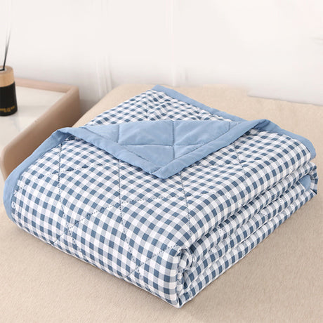 Kdkad Cooling Blankets,Cooling Throw Blanket for Hot Sleepers, Cooling Blankets Absorbs Body Heat to Keep Cool on Warm Night, Ultra-Cool Lightweight Blanket 78.7×59 in Light blue