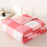 Kdkad Cooling Blankets,Cooling Throw Blanket for Hot Sleepers, Cooling Blankets Absorbs Body Heat to Keep Cool on Warm Night, Ultra-Cool Lightweight Blanket 200x150cm/78.74x59.05in Red