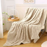 Kdkad Super Soft Throw Blanket, Cooling Blankets, Cotton Bed Blanket, Cotton Thermal Throw Blanket, Lightweight Throw Breathable Premium Soft Comfortable Machine Washable Blanket for All Season 39.3×59 in Blue