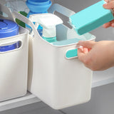Kdkad White Plastic Storage Basket, Bins for Organization and Storage, Versatile Home Edit Containers,11 Inch Cube Storage Boxes for Office Kitchen Bathroom
