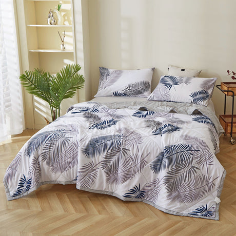 Kdkad Home Quilt Queen Size, Solid Color Bedspread,Lightweight Quilt for Summer Ultra-Soft, Soft Lightweight Microfiber Coverlet, Luxurious Warm Bed Cover for All Seasons S A