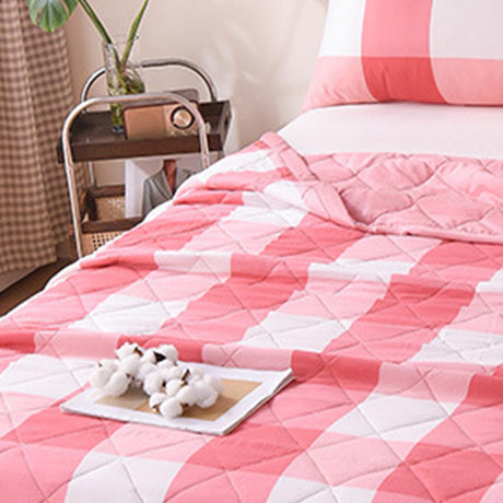 AYktou Reversible Patchwork Quilts Queen Size, 78.74x59.05in Lightweight Plaid Bedspreads Coverlets Quilt Bedding Blanket for All Seasons #C - Multicolor - 59X39"