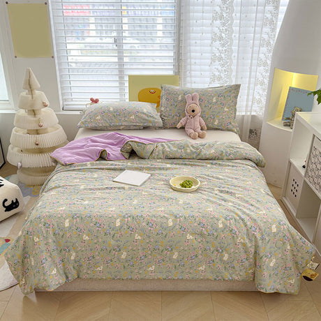 AYktou Reversible Patchwork Quilts Queen Size, 78.74x59.05in Lightweight Plaid Bedspreads Coverlets Quilt Bedding Blanket for All Seasons #M - Multicolor - 59*79"