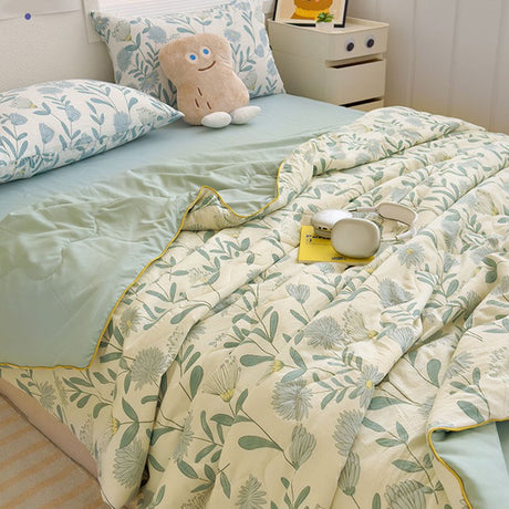 AYktou Reversible Patchwork Quilts Queen Size, 78.74x59.05in Lightweight Plaid Bedspreads Coverlets Quilt Bedding Blanket for All Seasons #N - Multicolor - 59*79"