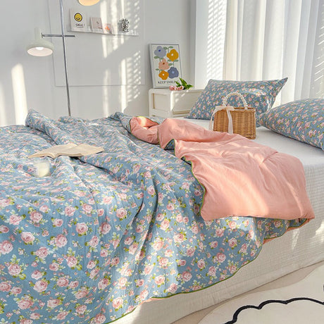 AYktou Reversible Patchwork Quilts Queen Size, 78.74x59.05in Lightweight Plaid Bedspreads Coverlets Quilt Bedding Blanket for All Seasons #P - Multicolor - 59*79"