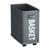 Darzheoy Laundry Baskets with Wheels and Handle, Collapsible Laundry Baskets, Clothes Laundry Basket with Removable Wash Bags for College Dorm, Rolling Laundry Hamper Dark Gray