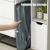 Darzheoy Laundry Baskets with Wheels and Handle, Collapsible Laundry Baskets, Clothes Laundry Basket with Removable Wash Bags for College Dorm, Rolling Laundry Hamper Dark Gray