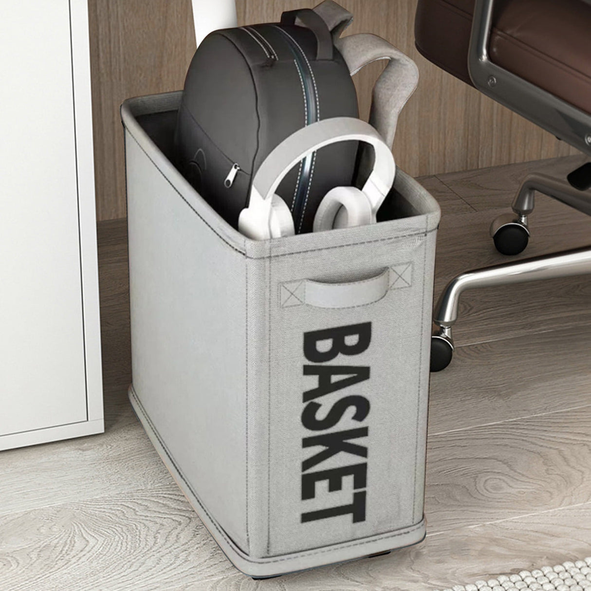 Darzheoy Laundry Baskets with Wheels and Handle, Collapsible Laundry Baskets, Clothes Laundry Basket with Removable Wash Bags for College Dorm, Rolling Laundry Hamper Gray