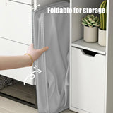 Darzheoy Laundry Baskets with Wheels and Handle, Collapsible Laundry Baskets, Clothes Laundry Basket with Removable Wash Bags for College Dorm, Rolling Laundry Hamper Gray