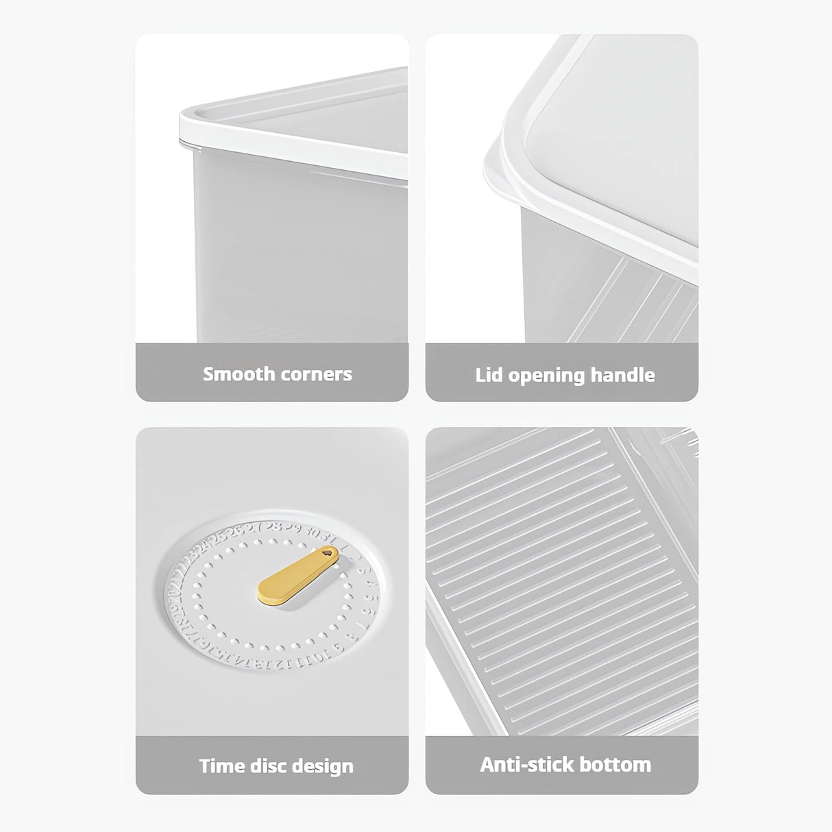 Kdkad Meat Container for Fridge, Lunch Meat Container for Refrigerator Organizers and Storage - Stackable Food Storage Boxes with Lids Cheese Keep Box for Fridge Airtight Organizer