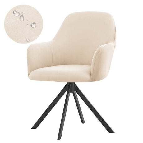 Swivel Armchair Accent Dining Chair Cover for Office, Stretch Mid-Back Office Desk Chair Sliopcover Leisure Arm Chair Protector with arms for Living Room