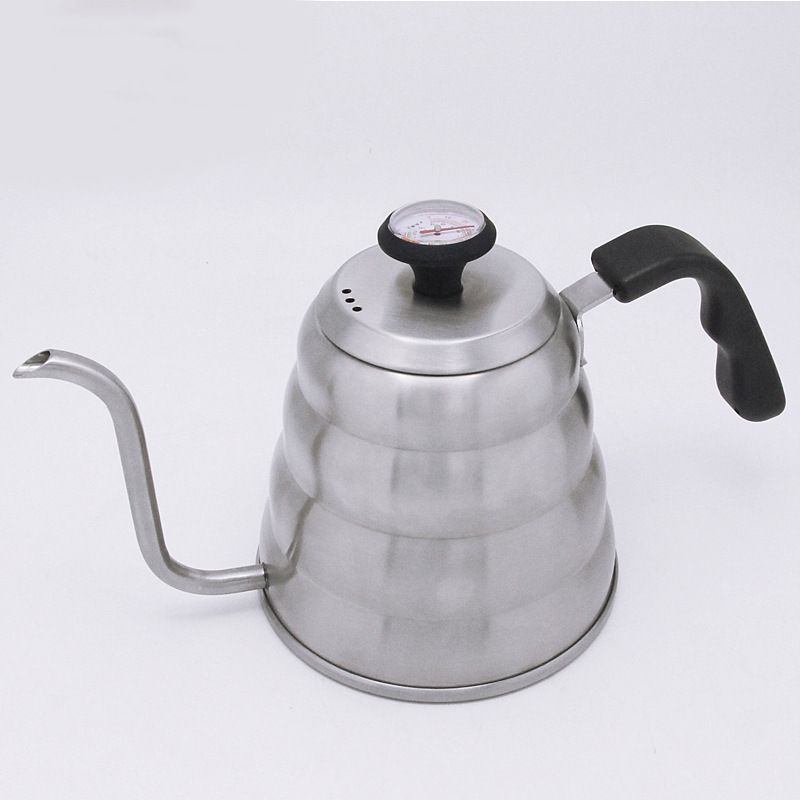 Coffee Gooseneck Kettle with thermometer 1.2L Stainless Steel, Stove Top, Premium Pour Over Kettle for Tea and Coffee w/Precision