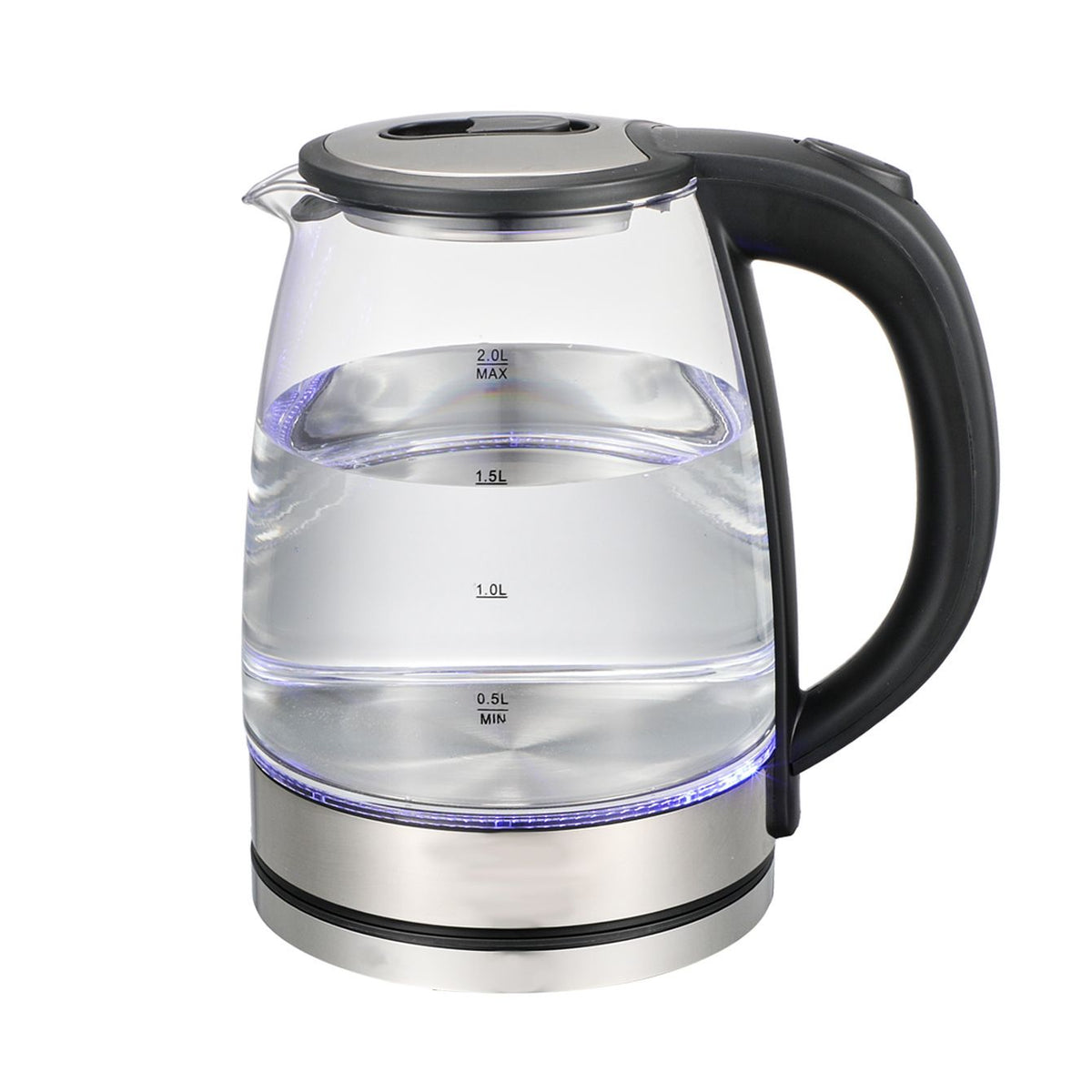 Electric Kettle, Glass Electric Tea Kettle/Hot Water Boiler/Heater with Auto Shut Off Function (1.8L) BPA Free Stainless Steel
