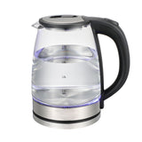 Electric Kettle, Glass Electric Tea Kettle/Hot Water Boiler/Heater with Auto Shut Off Function (1.8L) BPA Free Stainless Steel