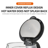 Electric Kettle, Glass Electric Tea Kettle/Hot Water Boiler/Heater with Auto Shut Off Function (1.8L) BPA Free Stainless Steel