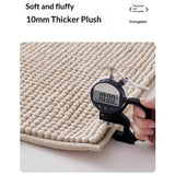 Non-Slip Bath Rug,Extra Soft Microfiber Bedroom Shag Carpet with Anti-Slip Backing,Water/Dust Absorbent Fast Dry Shower Mat,Sound Insulated Stairs Pad,Machine Washable (15 x 23 Inches)