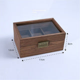 Wooden Watch Box for Men, 3 Slot Watch Display Case with Lid - Watch Display Storage Box, Collection Case, Accessory Storage, Wooden (oniy box)
