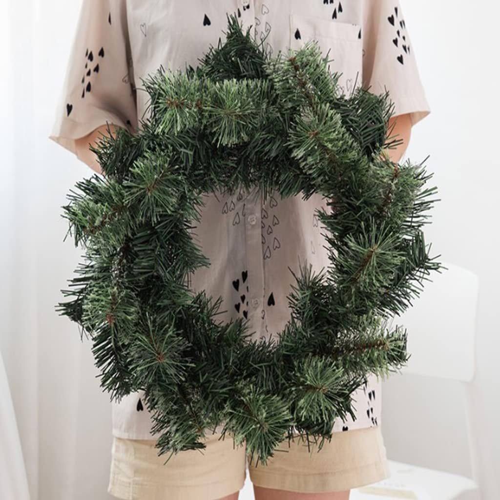 Christmas Garland Decor, Artificial Christmas Wreaths for Front Door, Christmas Window Garland Door Decorations Winter Ornaments