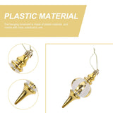 4Pcs Shatterproof Christmas Ornament Plastic Christmas Ball Drop Tree Pendant Hanging Decoration Holiday Trees Decor Golden