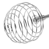 Spring Coil Egg Mixer, Household Round Whisk, Stainless Steel Handle Spherical Manual Egg Whisk, 24x6cm