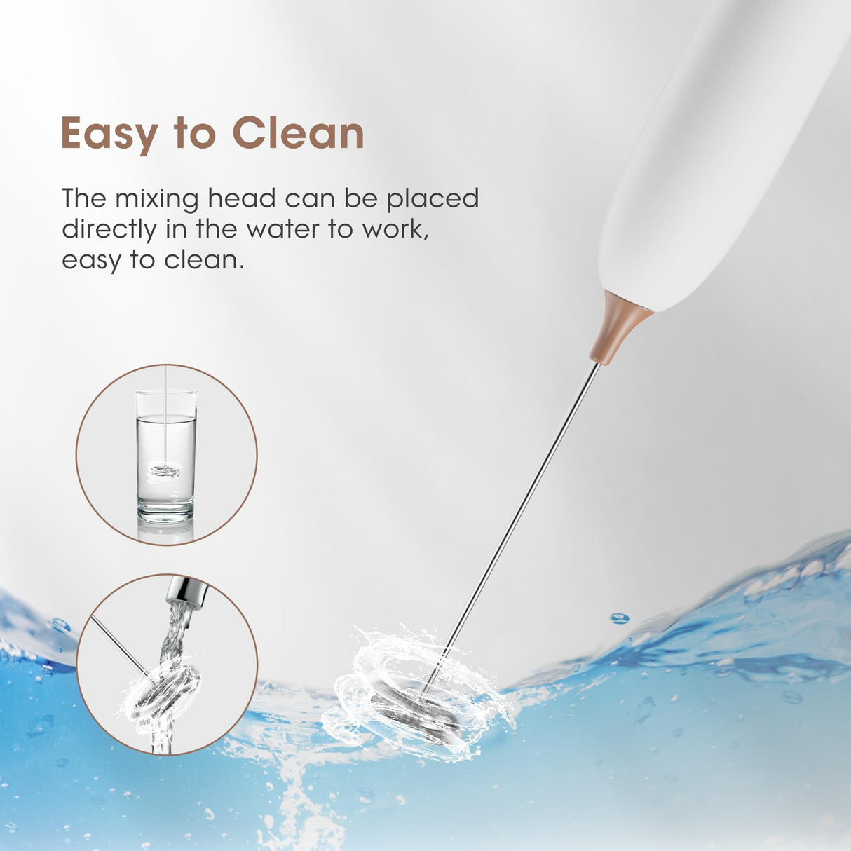 Handheld Electric Milk Frother, Battery Operated Froth Maker, Mini Blender & Electric Blender Coffee Milk Frother Perfect