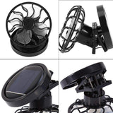 Electric Mini Solar Fan, Air Conditioner Cooling Cell Fan, Clip on Visor or Held by Hand, only Works in the Direct Sun
